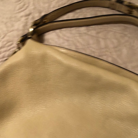 Calvin Klein Cream Leather Hobo Bag - Picture 8 of 9